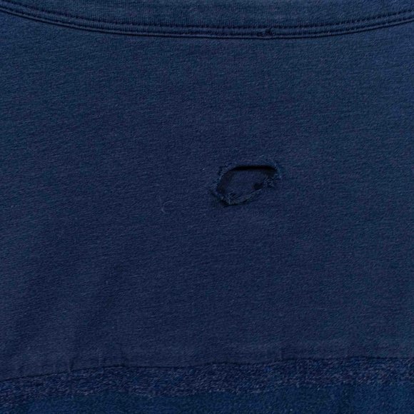 Surf Skate Striped Henley Long Sleeve T-Shirt Thrashed XL - Picture 6 of 6